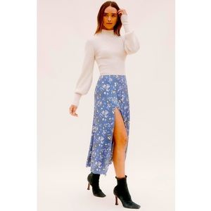 ISO reformation Zoe skirt in Avery print